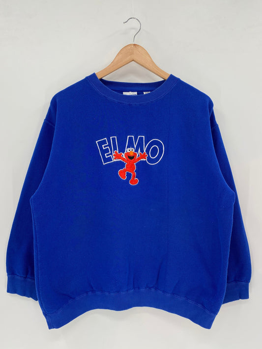 00’ SESAME STREET ELMO Size XL Vintage Sweat-shirt / E5975S