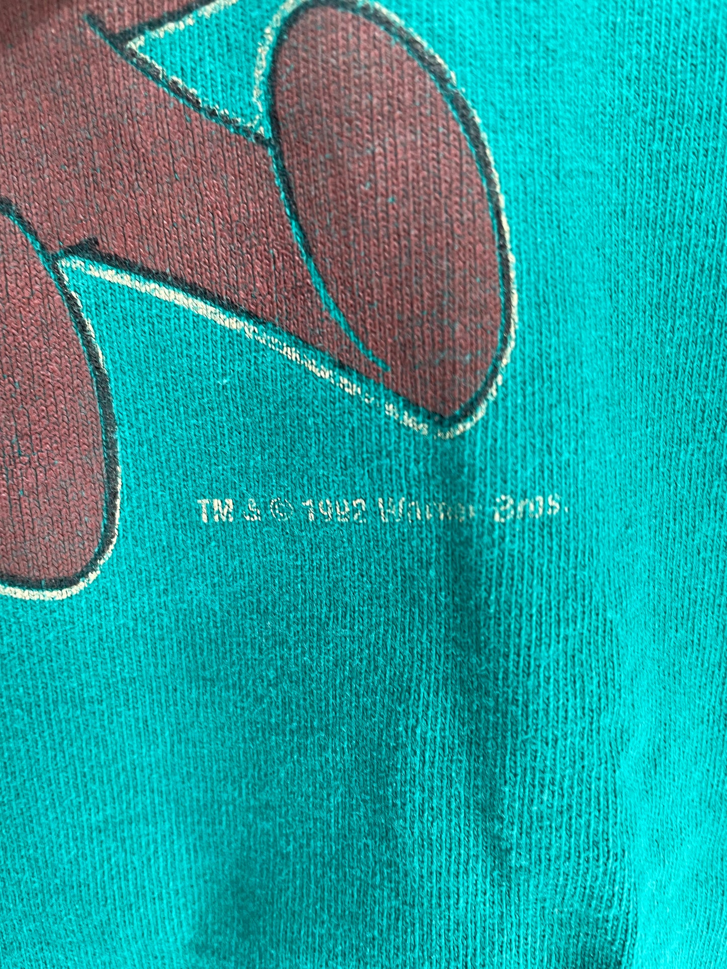 1992 NFL DOLPHINS TAZ Made in USA Size XL Vintage NFL Long Sleeve Hoodie T- Shirt/ K3062