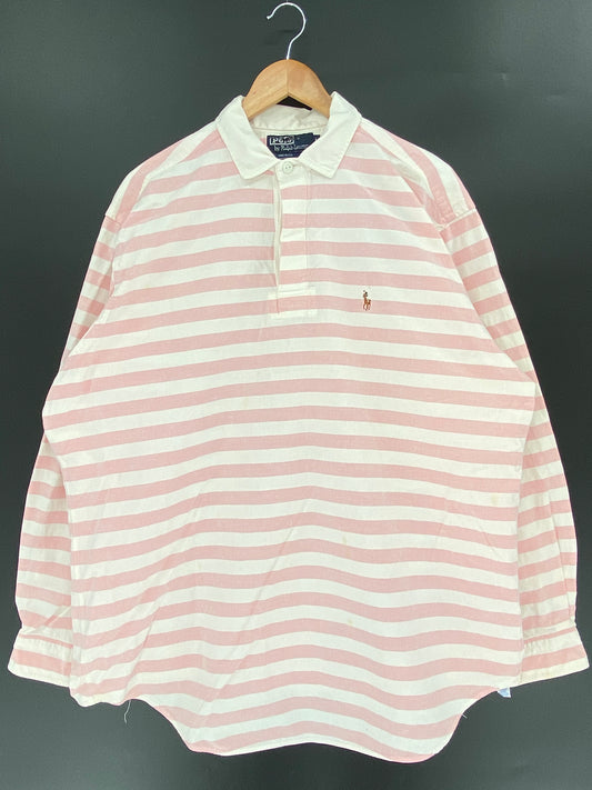 90’s POLO RALPH LAUREN Made in USA Size L Long sleeve shirt / k619