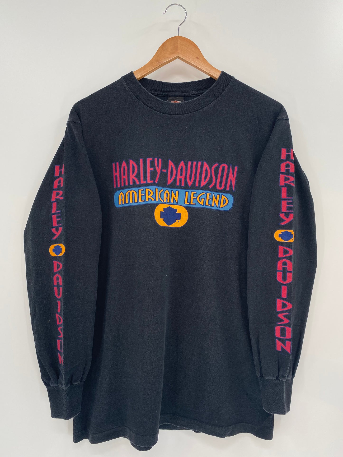 1995' HARLEY DAVIDSON Made in USA Size M Vintage Long sleeve T-Shirt / K1126