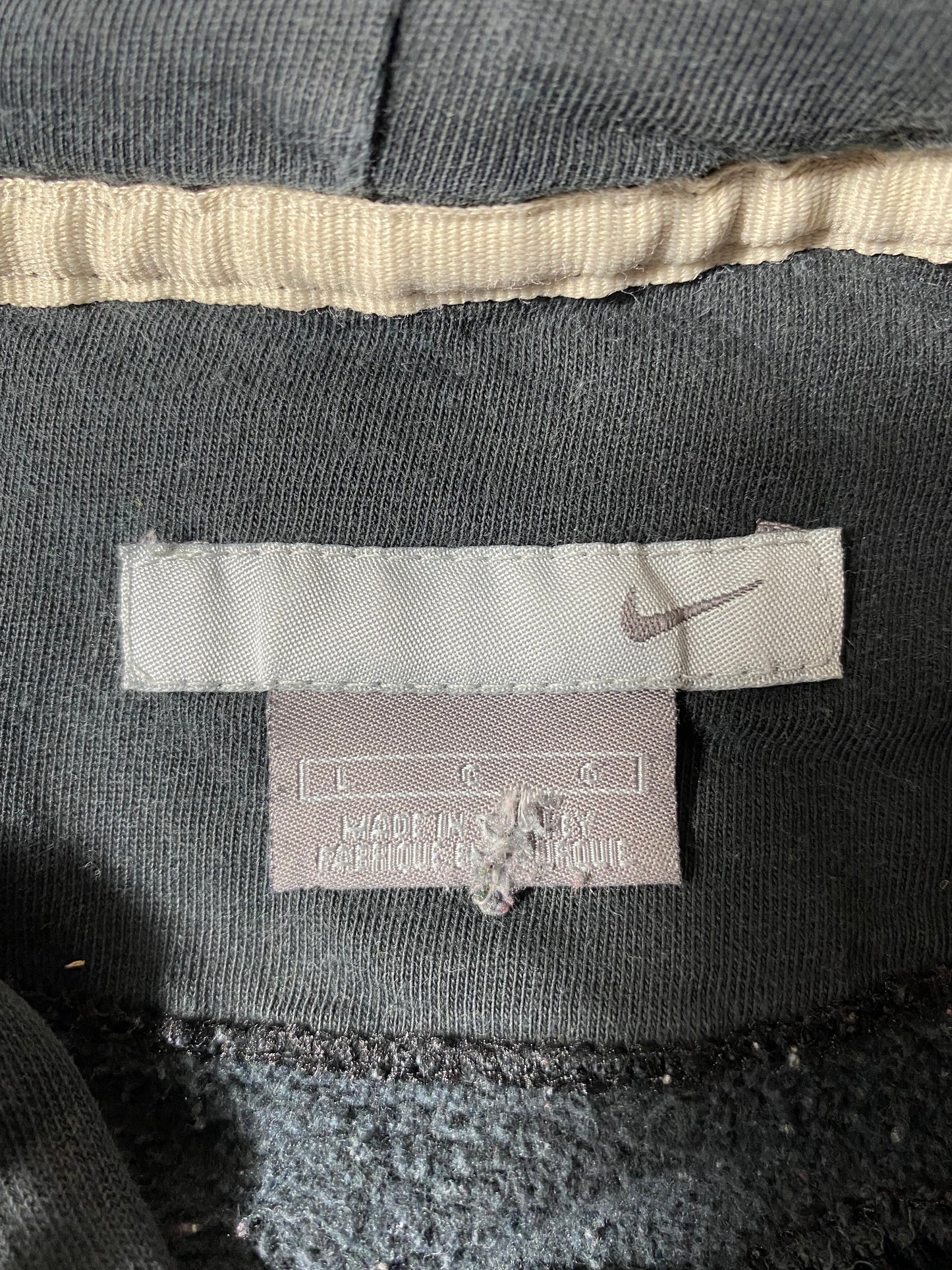 00' NIKE LOGO Size L Vintage Hoodie Sweat-Shirt / K3182