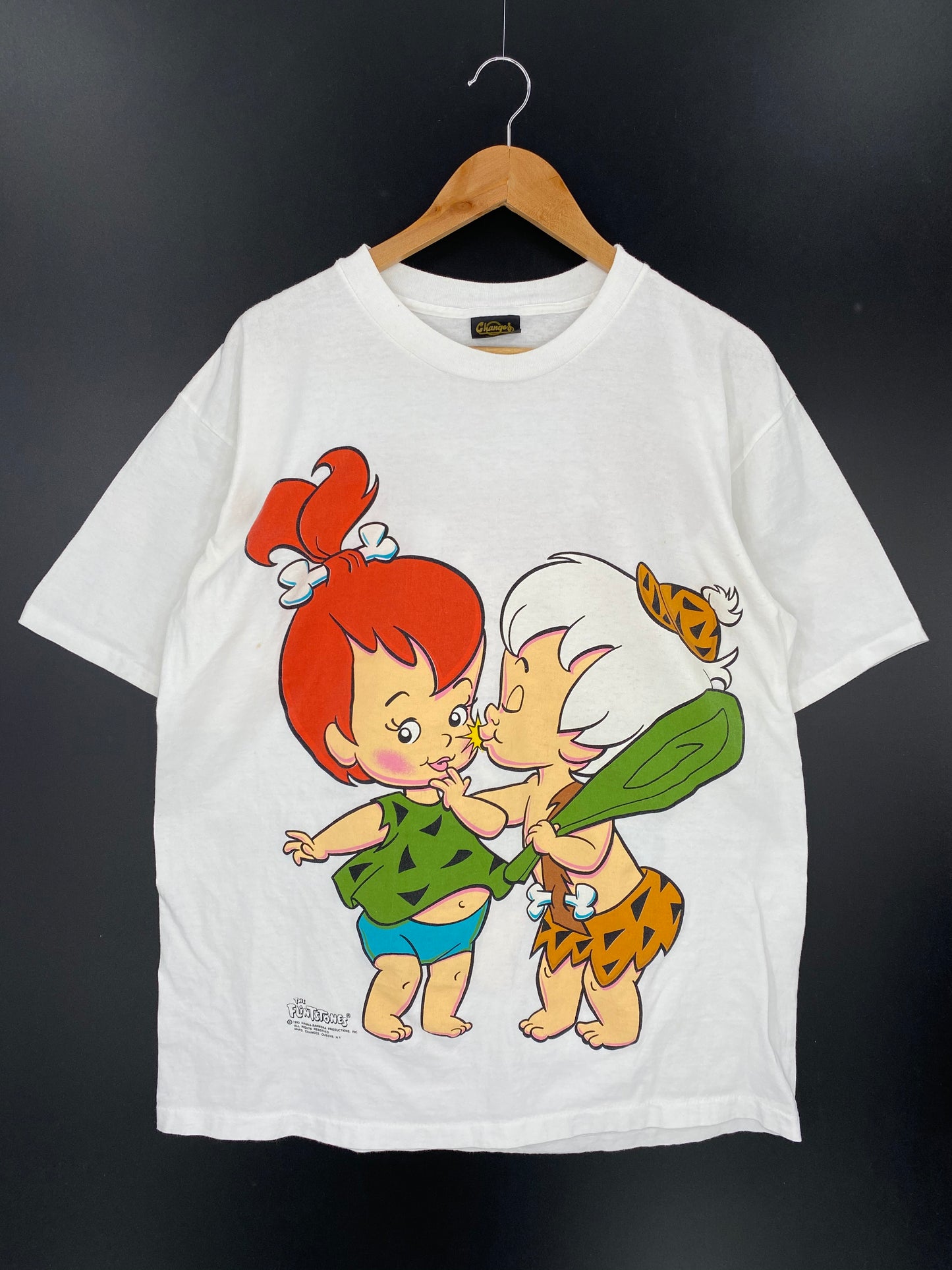 1993 THE FLINTSTONES Made in USA Size XL Vintage T-Shirt / 8567