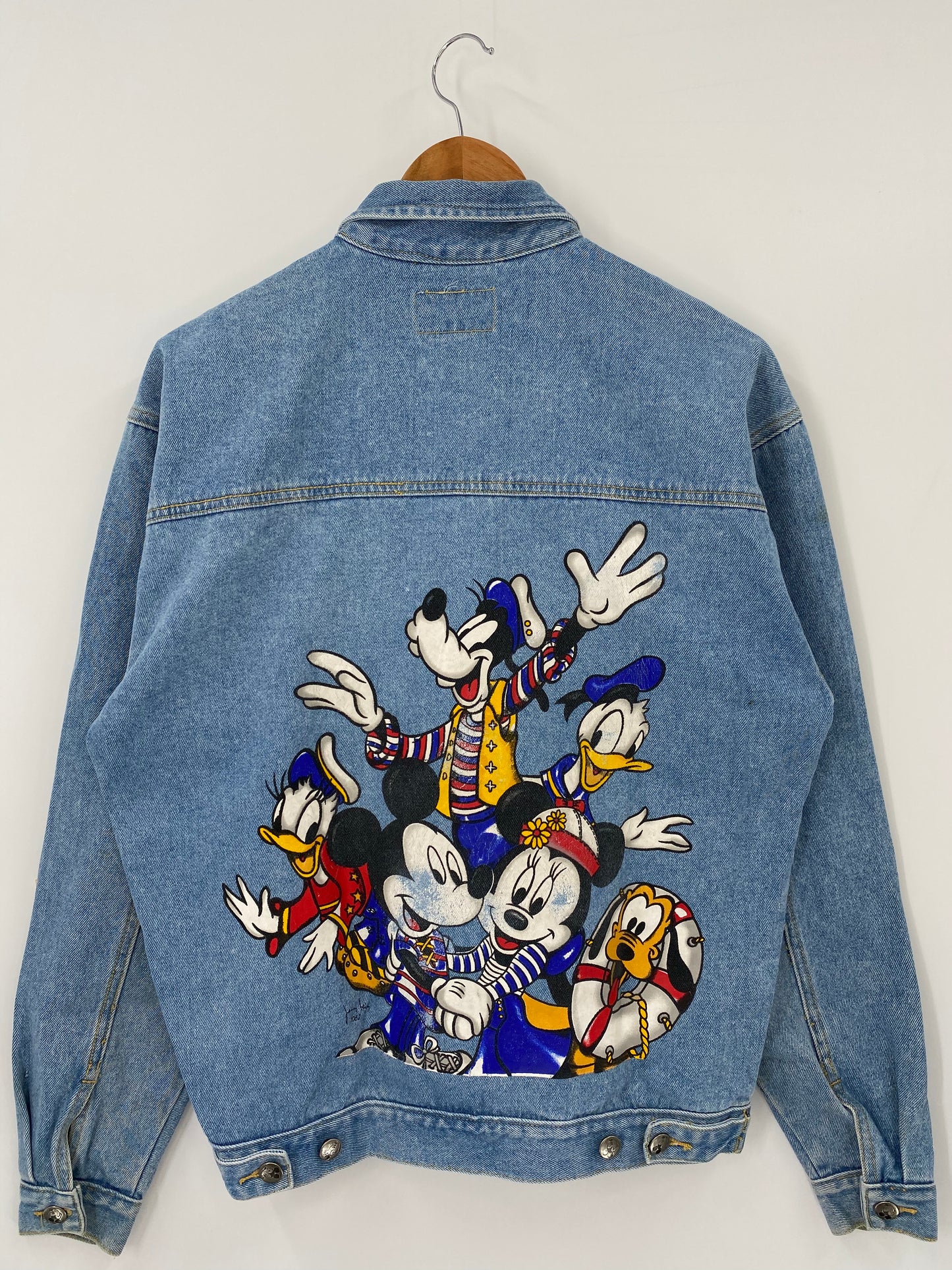 Vintage DISNEY MICKEY Size S Denim Jacket  / K4108