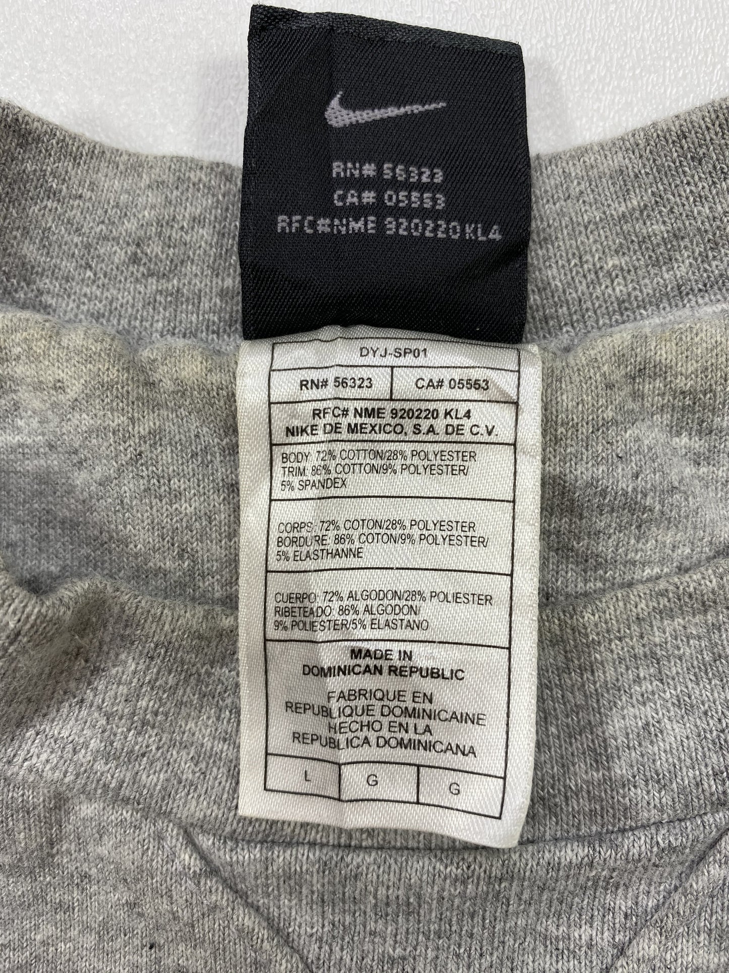 00' NIKE Mini Swoosh Size L Vintage Sweat-shirt/ K5201