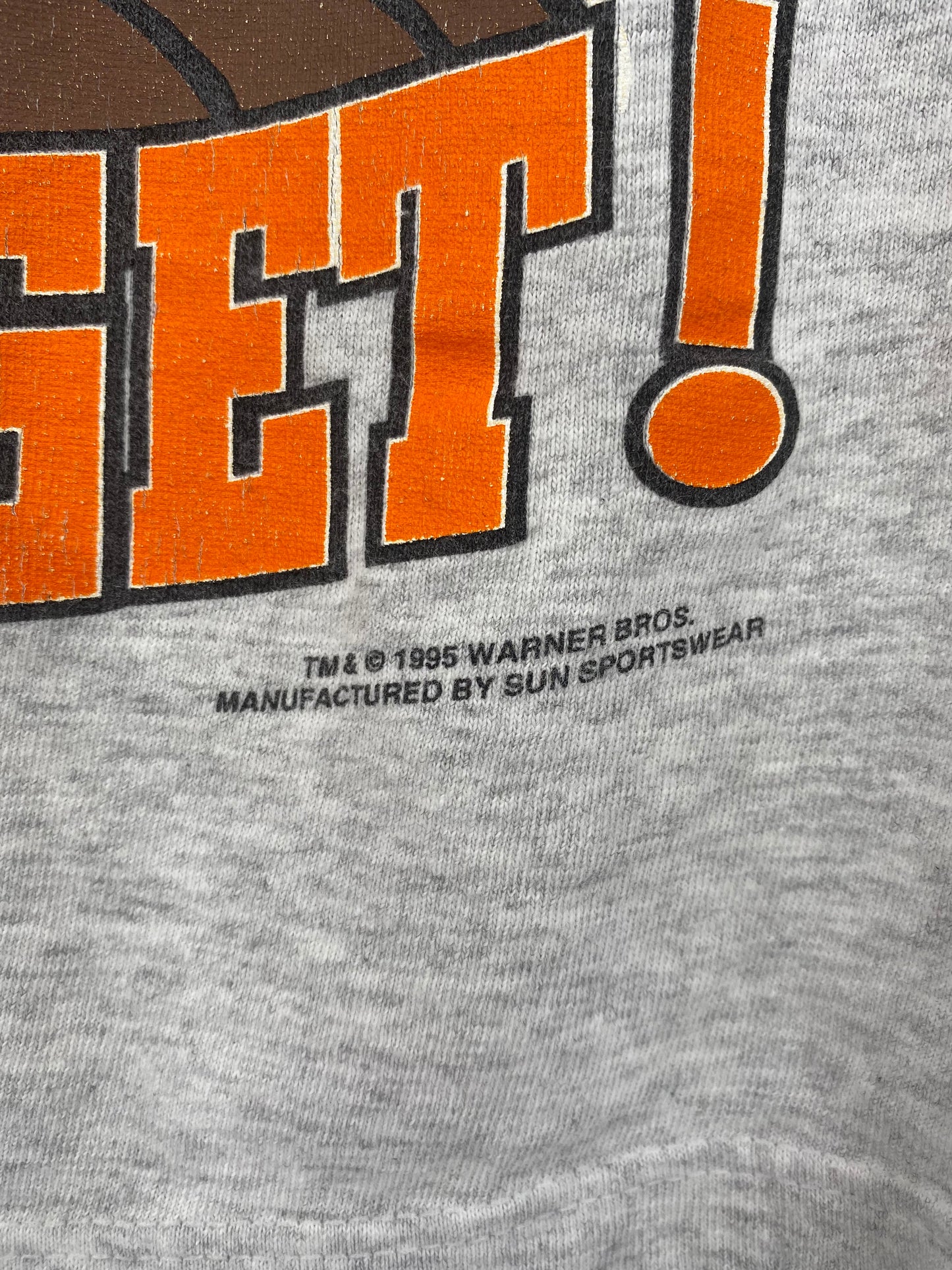 1995' LOONEY TUNES TAZ Made in USA Size M Vintage T-Shirts / k40