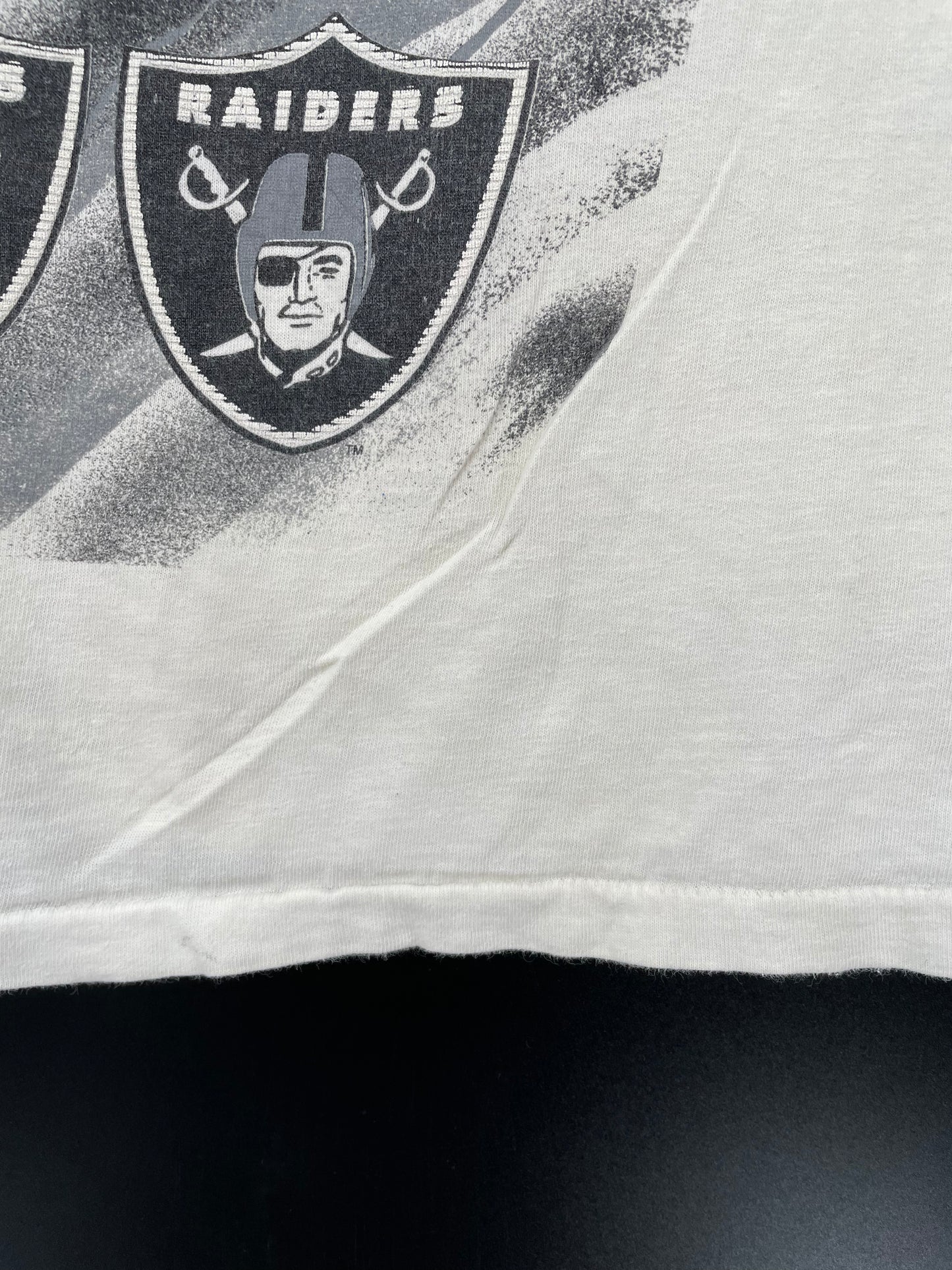 90’s RAIDERS Size L Vintage NFL T- Shirt / K2906