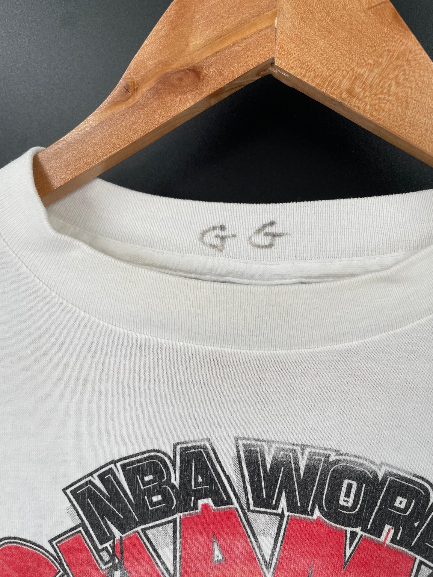 1991’ CHICAGO BULLS  Made in USA Size XL Vintage NBA T- Shirt / K2903