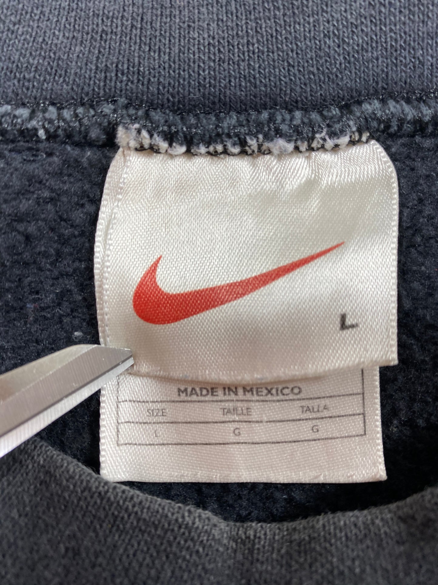 90’s NIKE Mini Swoosh Size L Vintage Sweat-Shirt / 6489
