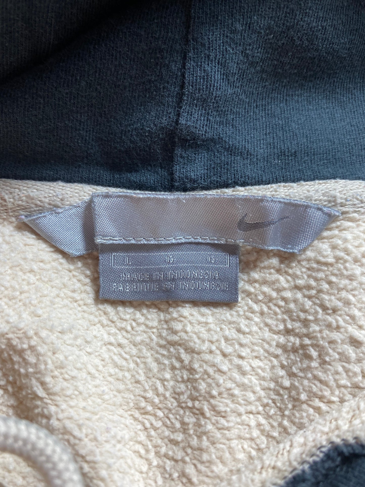 00’ NIKE MINI SWOOSH Size L Vintage Hoodie Sweat-shirt / K377