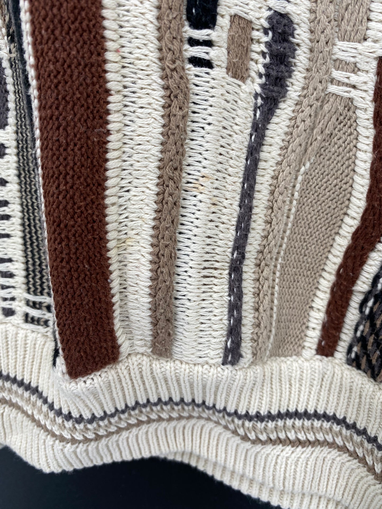 Vintage 3D COOGI- Style Size XL Knit Sweater / K1587