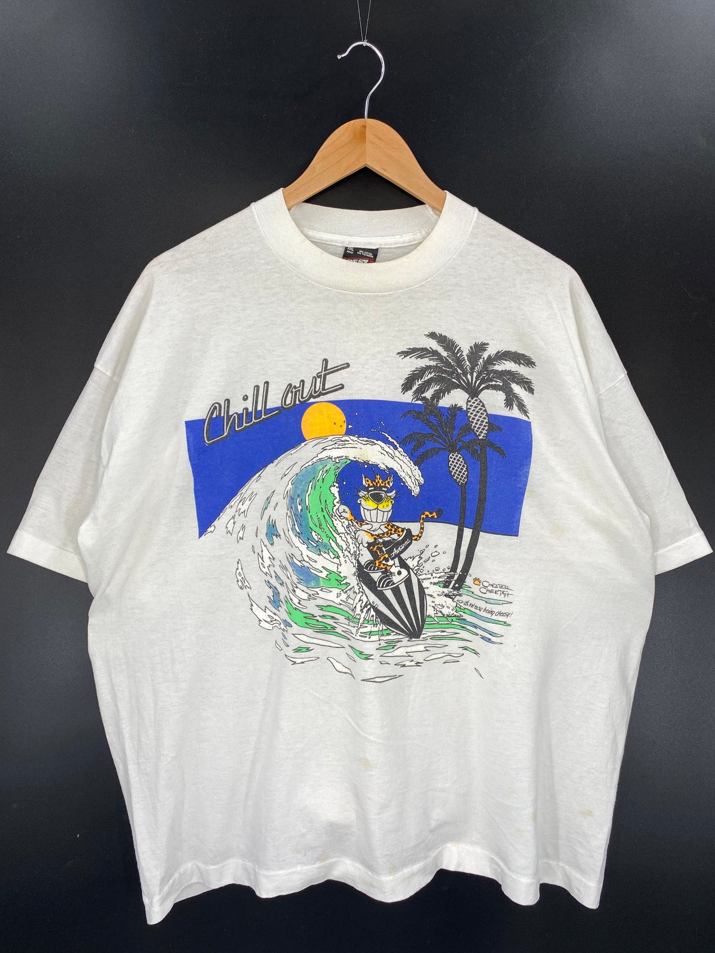 90’s CHESTER CHEETATT Made in USA Size XXL Vintage T-Shirt / A4935