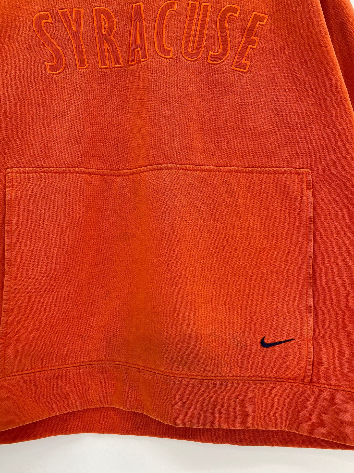 00’ NIKE x SYRACUSE Size L Vintage College Hoodie Sweat-shirt / E429
