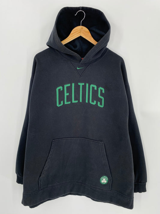 00’ NIKE CELTICS Size XXL Vintage NBA Hoodie Sweat-shirt / 6742