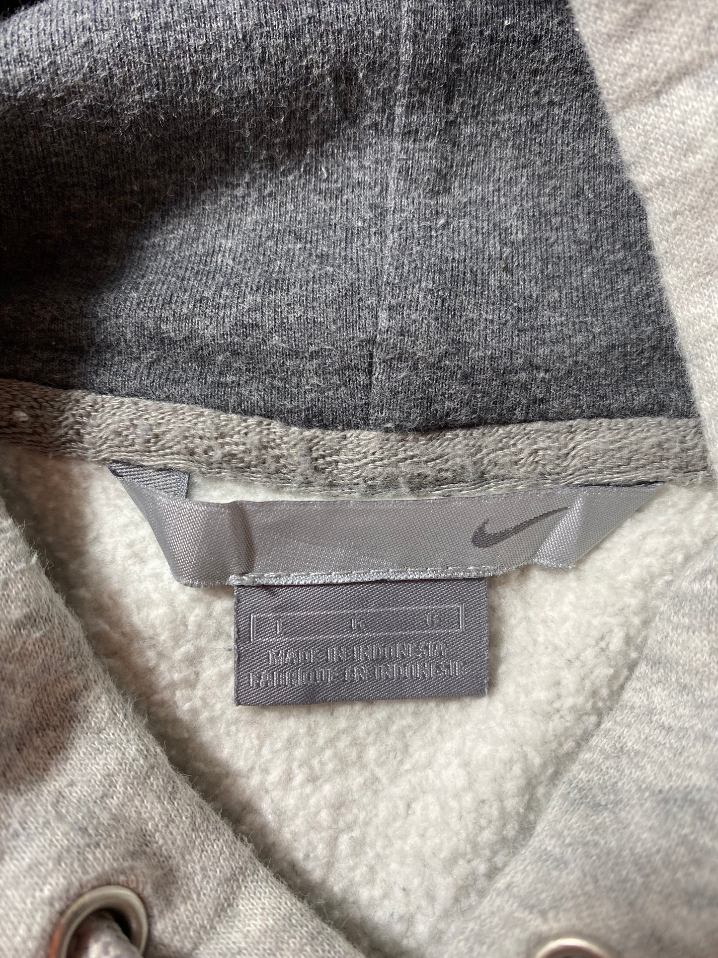 00' NIKE MINI SWOOSH Size L Vintage Hoodie Sweat-Shirt / K3247