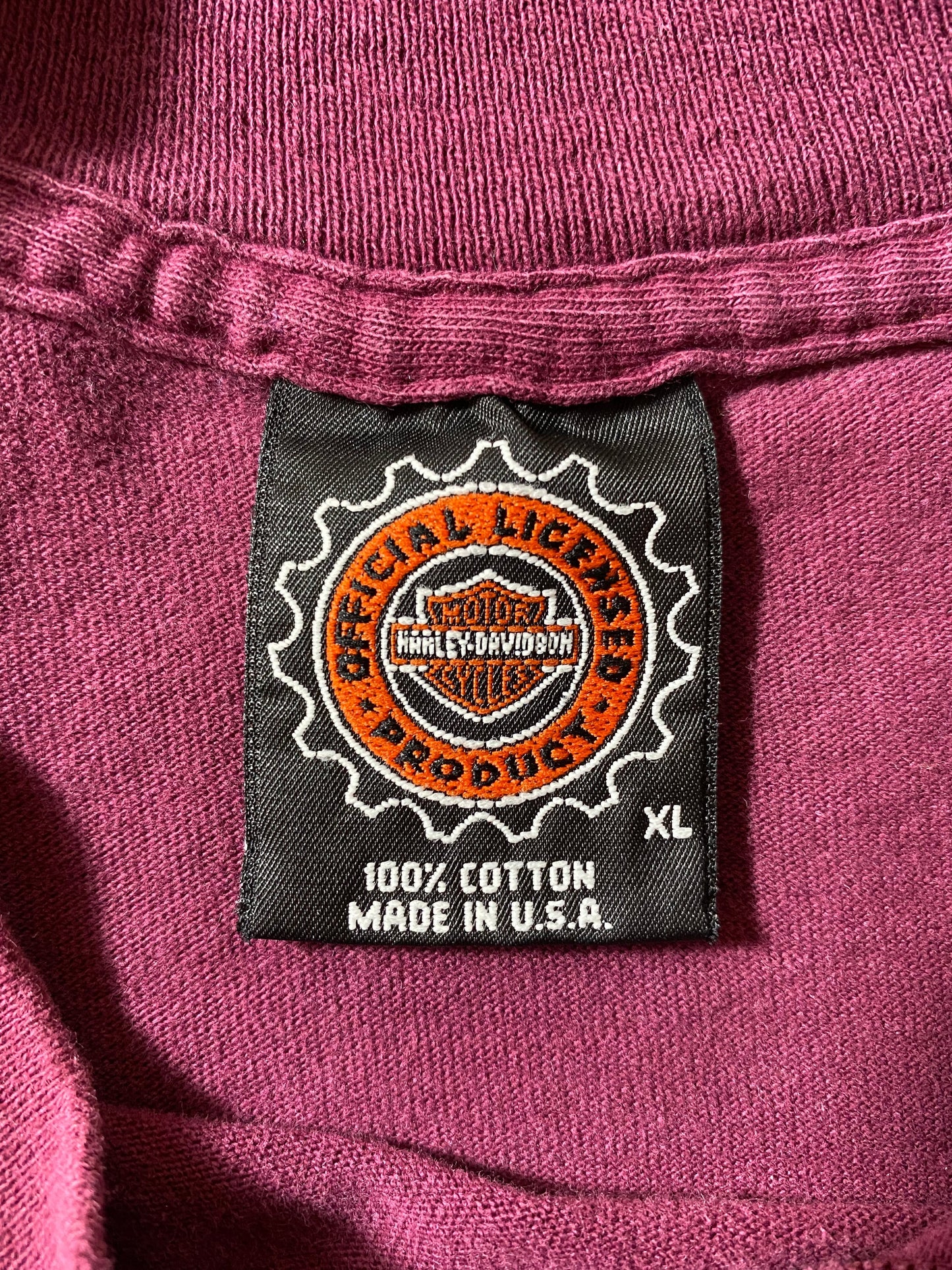 1995 HARLEY DAVIDSON Made in USA Size XL Vintage Long sleeve T-Shirt / E5413T