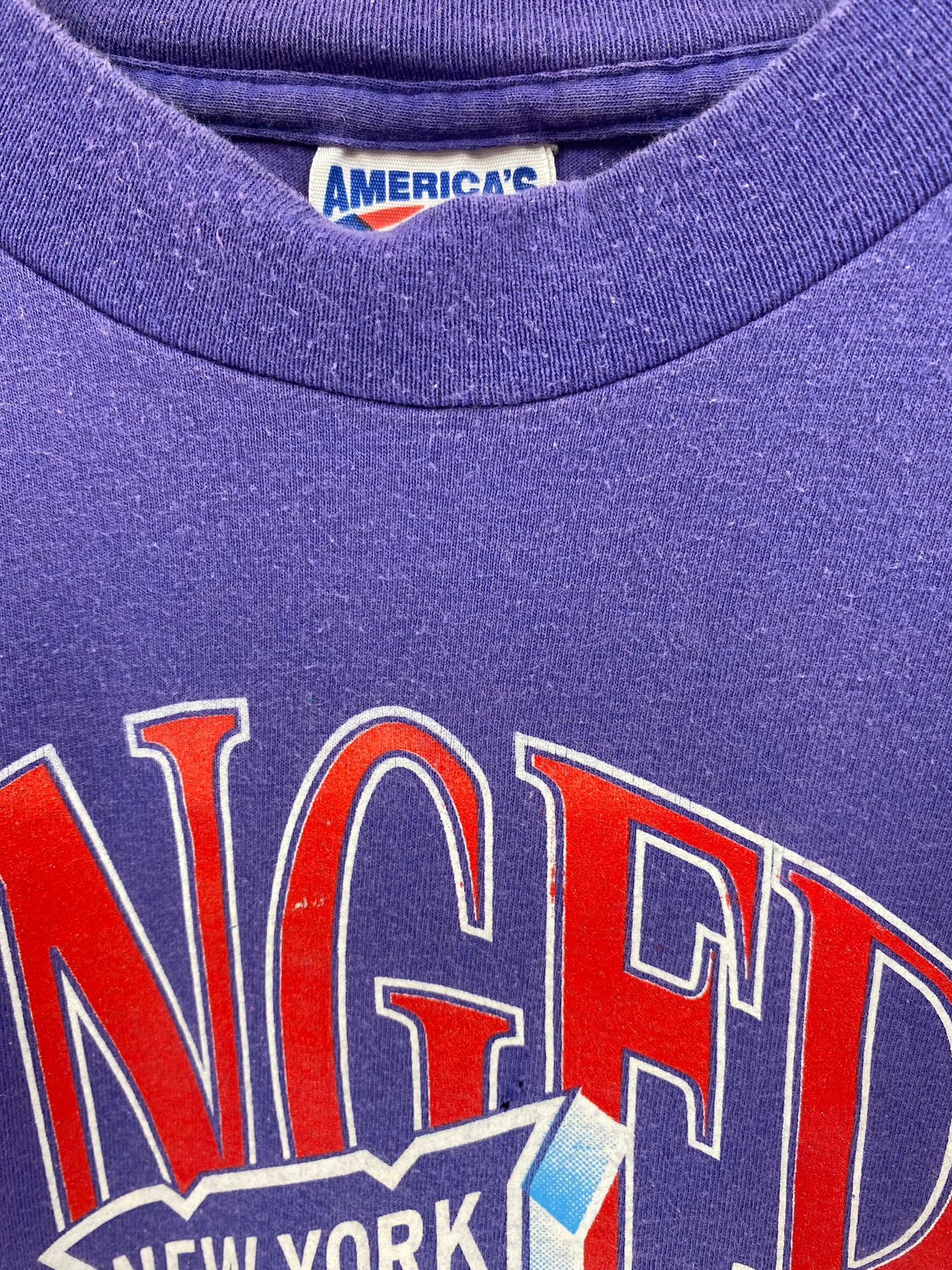1994' NEW YORK RANGERS Made in USA Size L Vintage NHL T-Shirt / k1654
