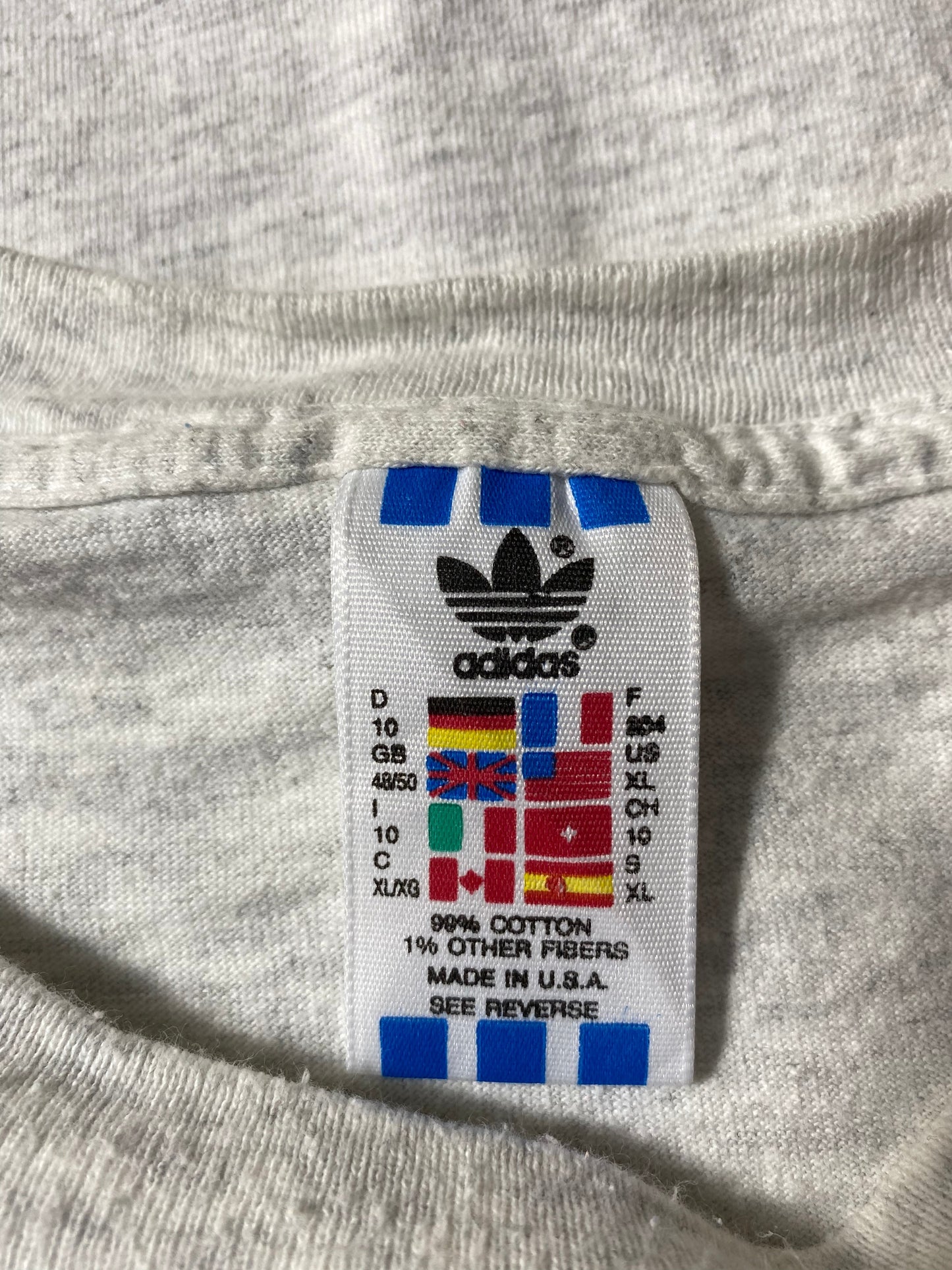90’s ADIDAS SOCCER Made in USA Size XL Vintage T-Shirts / A6220