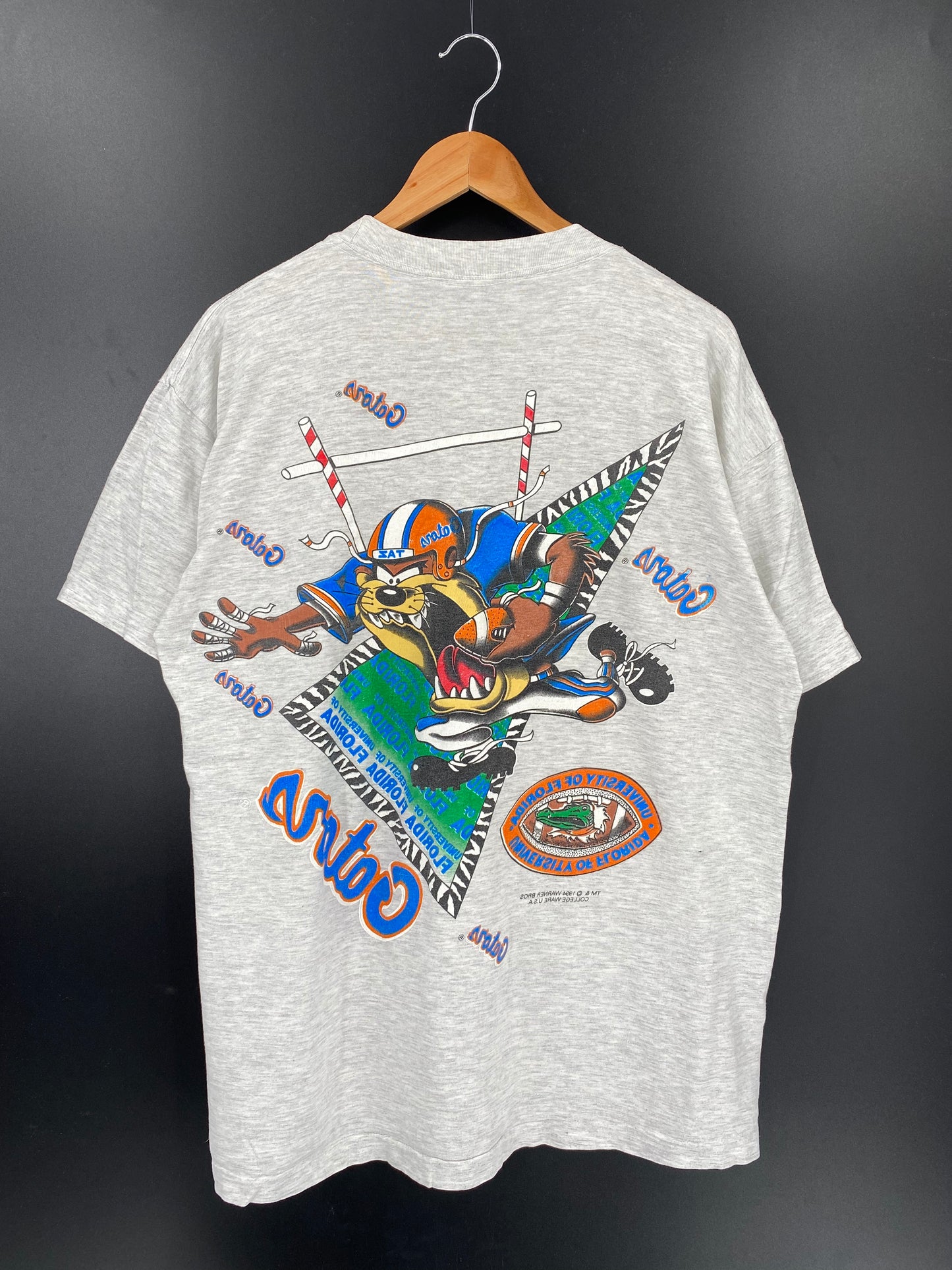 1994 UNIVERSITY OF FLORIDA LOONEY TUNES TAZ (No tag) Approx. Size XL Vintage T-Shirt / K2224