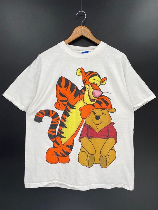 00’ DISNEY POOH & TIGGER Size XL Vintage T-shirt / K8459