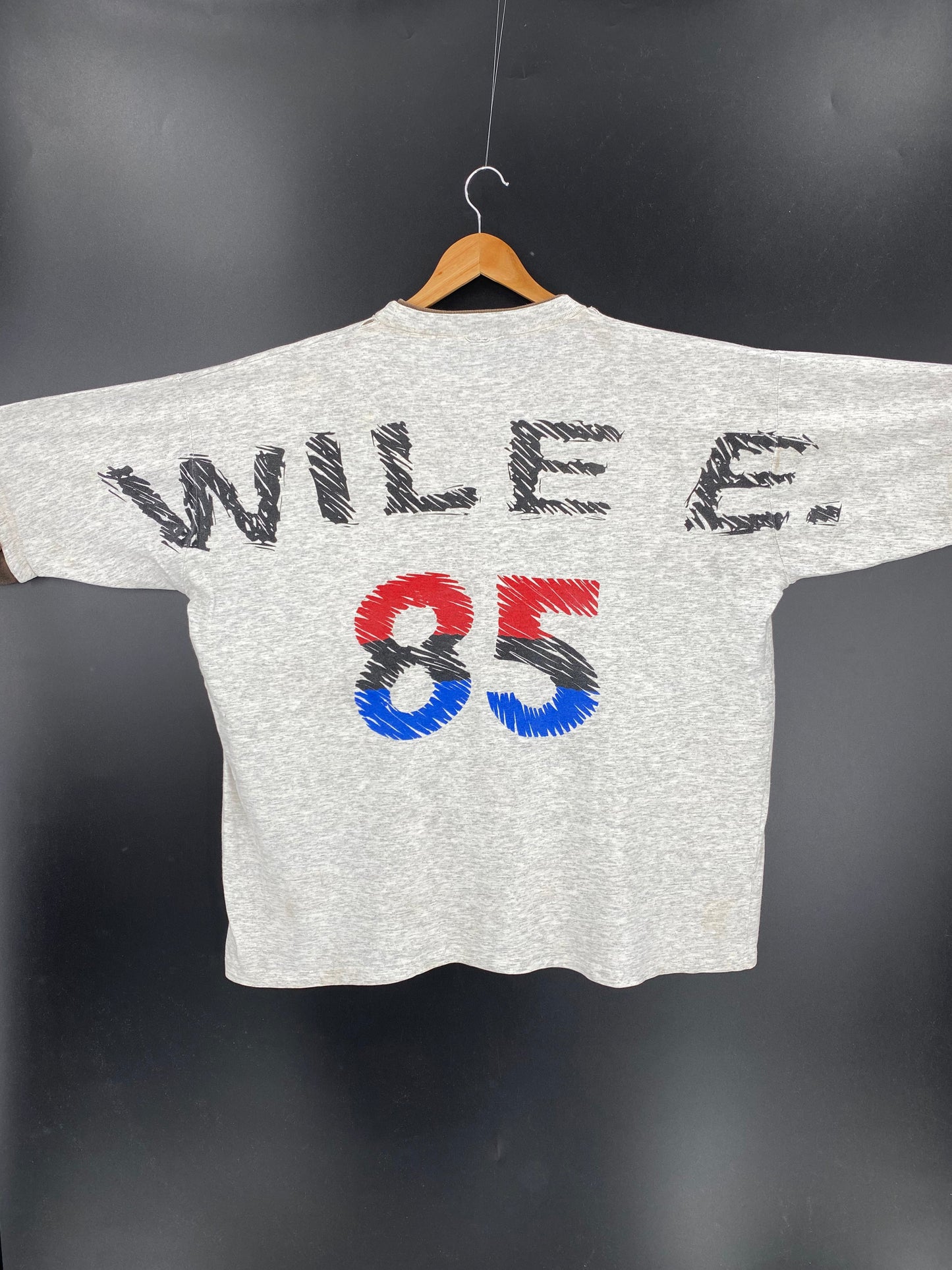 .1995 LOONEY TUNES WILEE Size No Tag (Approx.XXL) Vintage T-Shirt / E932