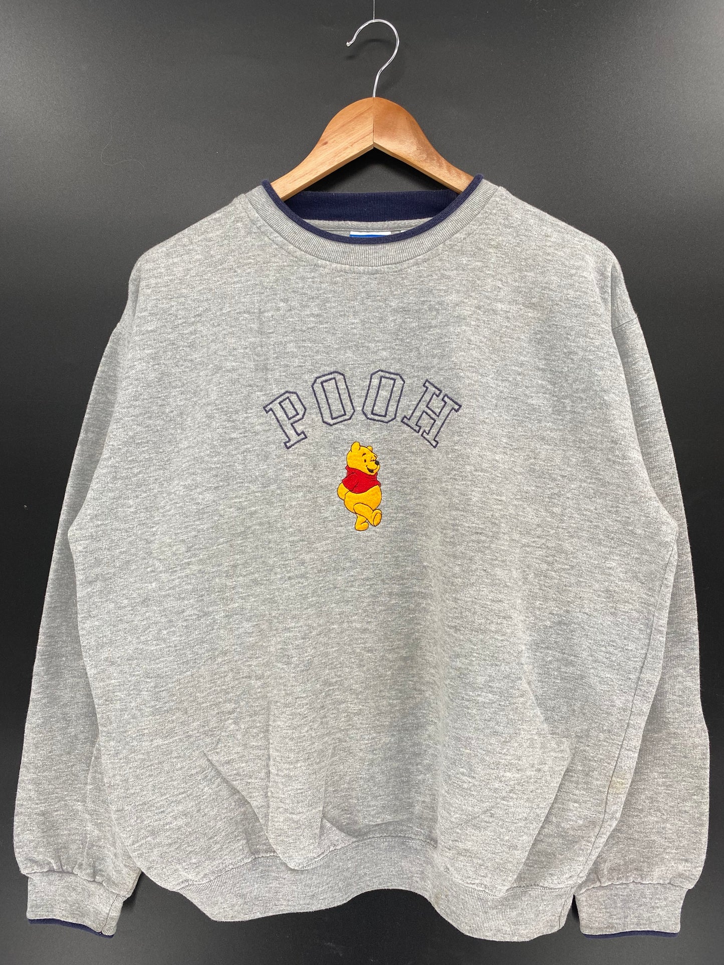 00’ DISNEY WINNIE THE POOH Size L Vintage Sweat-shirt / K2834