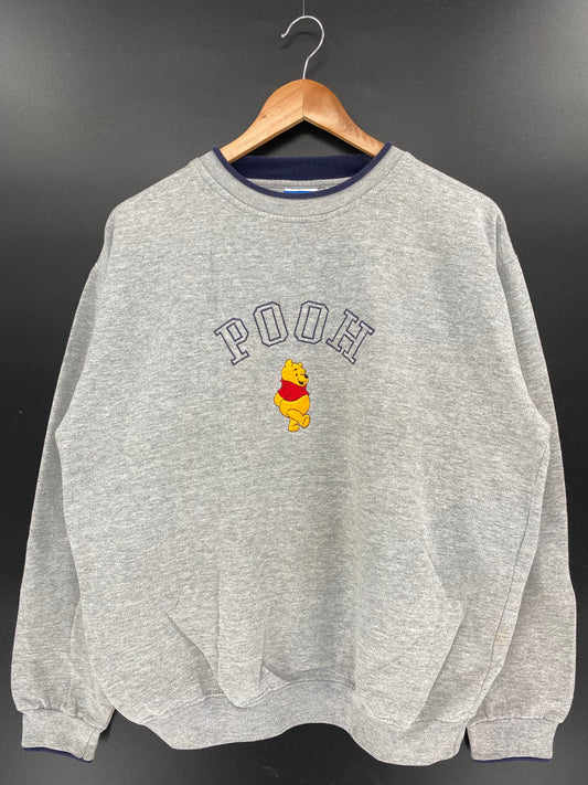 00’ DISNEY WINNIE THE POOH Size L Vintage Sweat-shirt / K2834