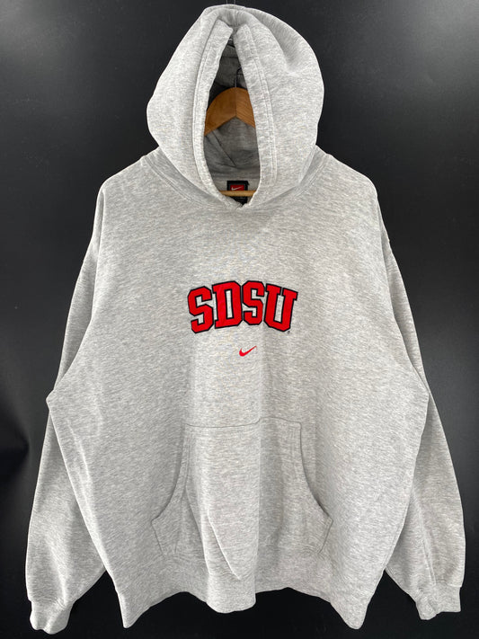 00's NIKE SDSU Size XXL Vintage Hoodie Sweat-Shirt / K3388