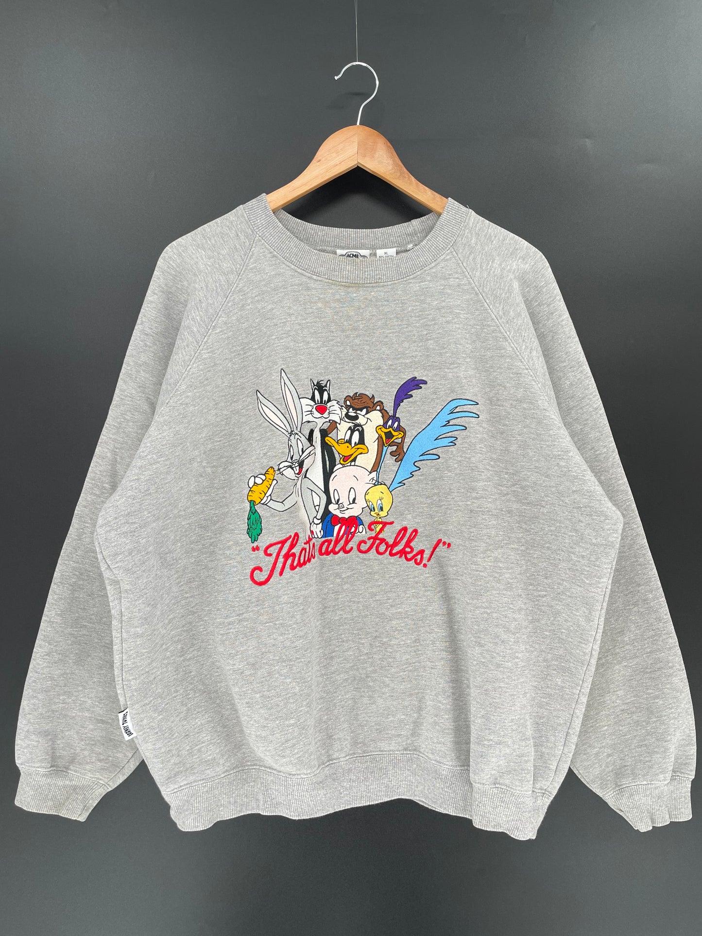1993 LOONEY TUNES Size XL Vintage Sweat-Shirt/ K625