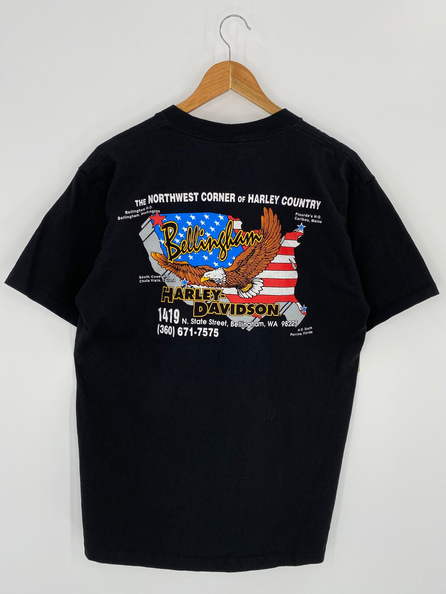 1996 HARLEY DAVIDSON Made in USA Size L Vintage T-Shirt / k8045