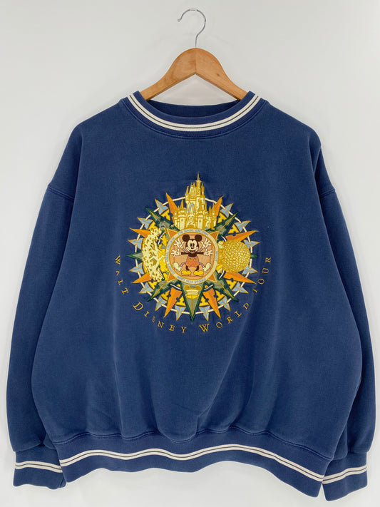 00’ WALT DISNEY WORLD MICKEY  Size  L Vintage Sweat-shirt / 9633