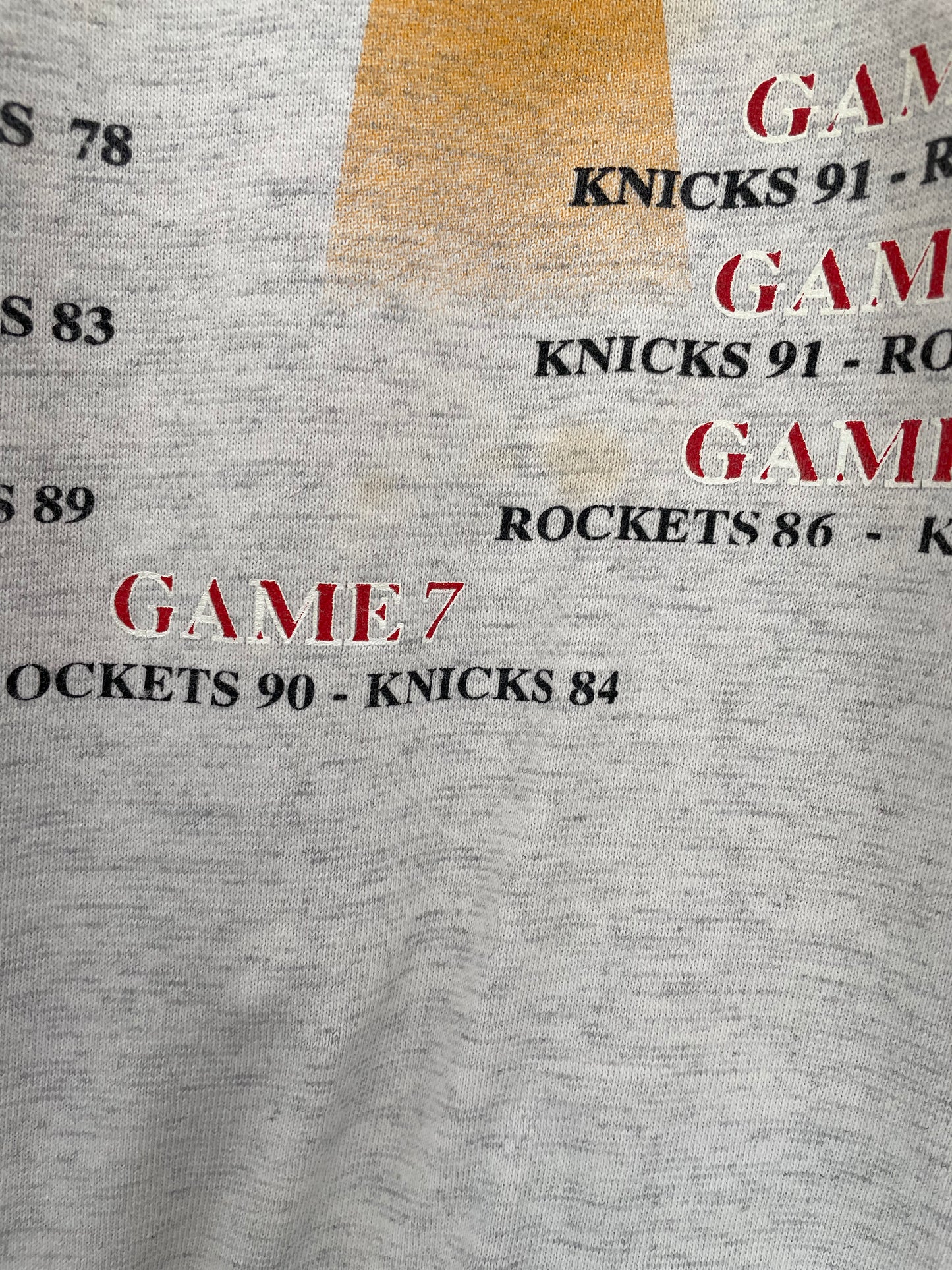 1994' HOUSTON ROCKETS Made in USA Size XL Vintage NBA 3/4 Sleeve T-Shirt / K1481