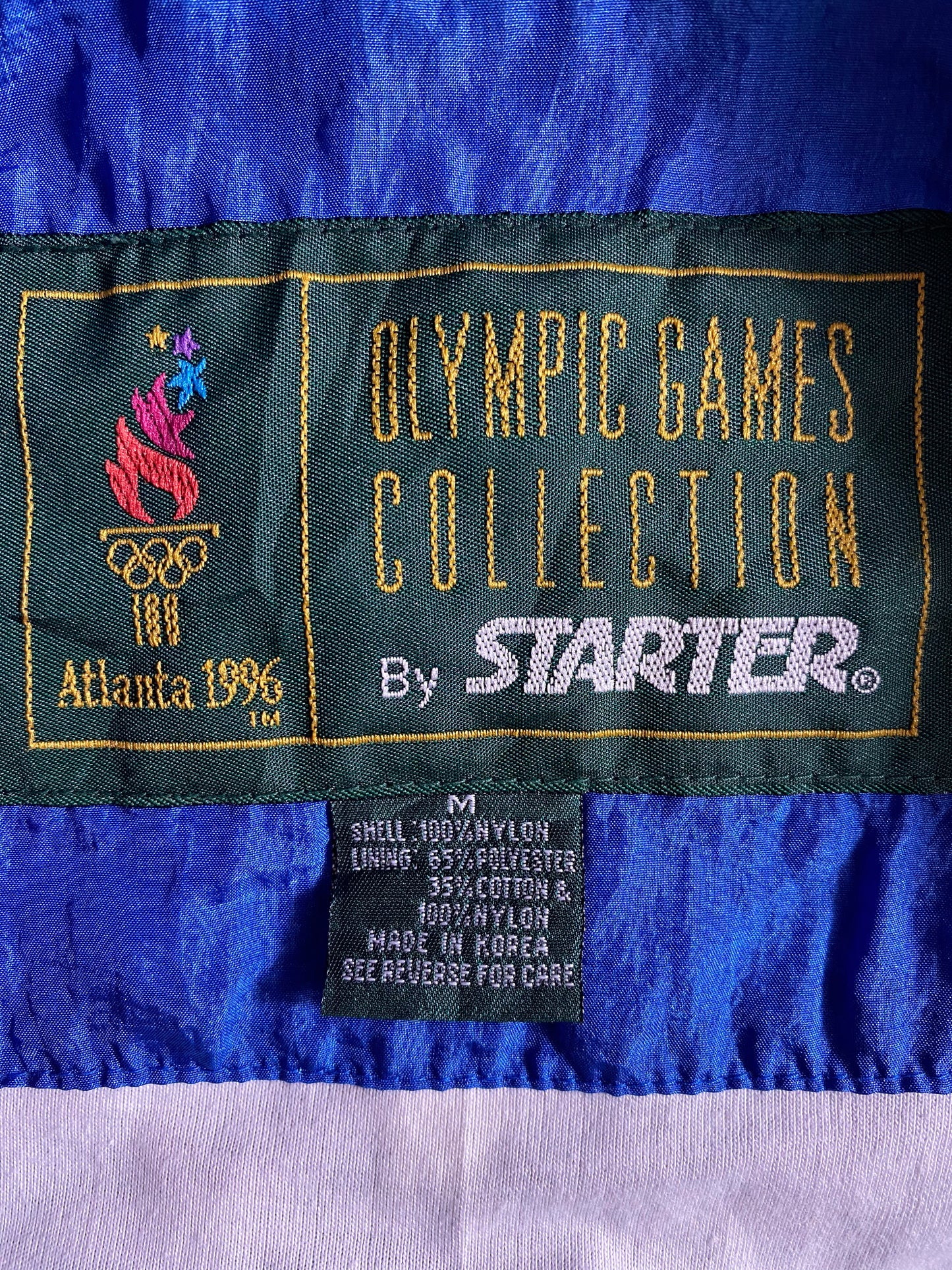 1996 STARTER x ATLANTA OLYMPIC TEAM USA Size M Nylon-Jacket / K4016