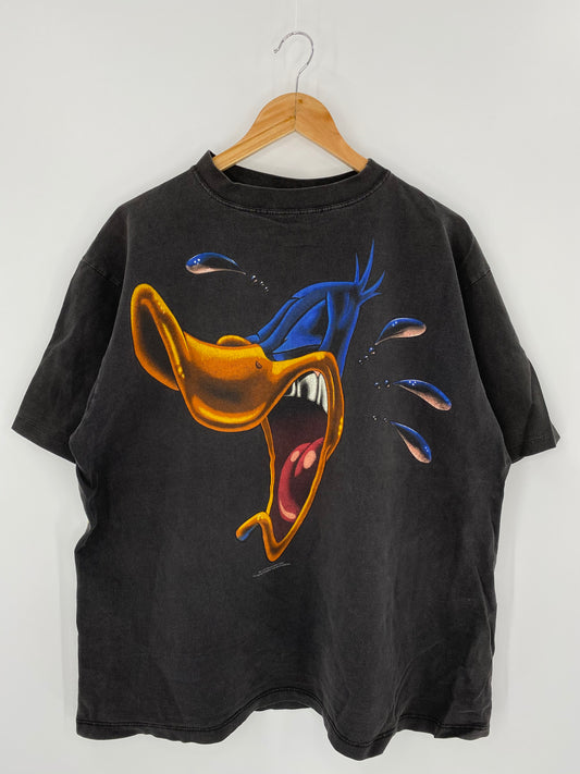 1994 Looney Tunes Daffy Duck Made in USA Size XL Vintage T-shirt / 7449
