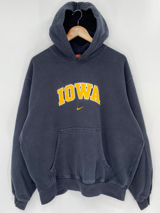 00’ NIKE IOWA Size M Vintage Hoodie Sweatshirt / 9989