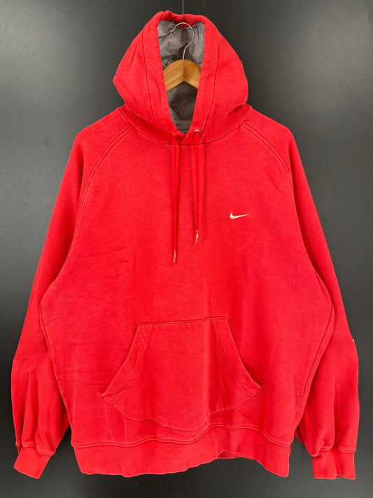 00’ NIKE MINI SWOOSH Size L Vintage Hoodie Sweat-shirt / k1927