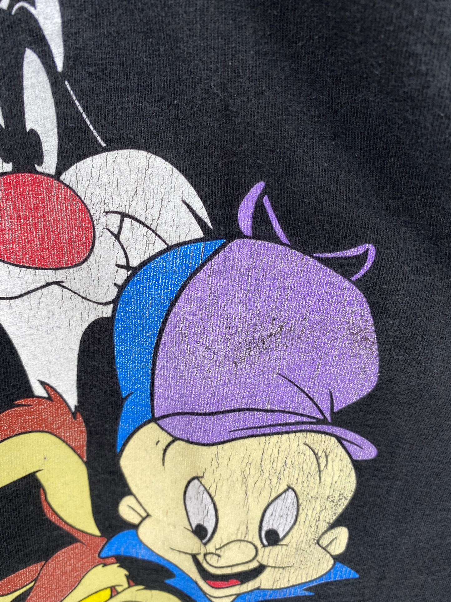 1993' LOONEY TUNES Made in USA Size L Vintage T-Shirts / A2350