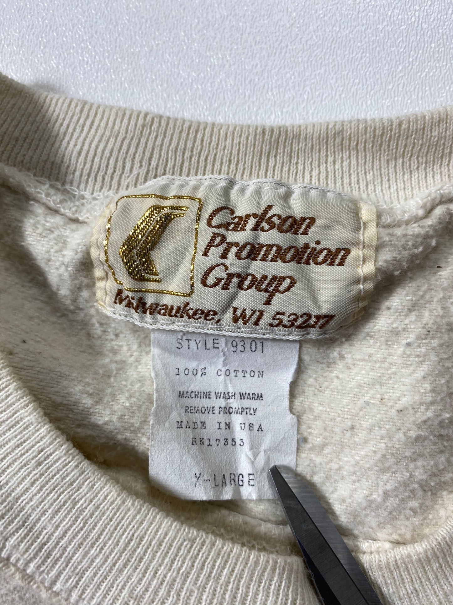 90's MILLER Made in USA Size XL Vintage Sweat-shirt / 6688