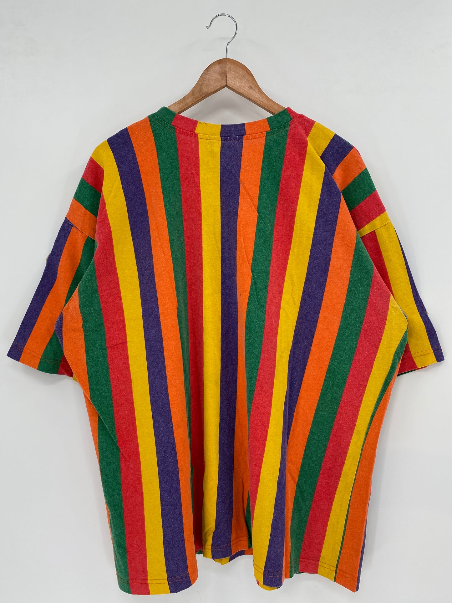 90’s RAINBOW STRIPE MADE IN UAS Size XXXL T-Shirts / K3510