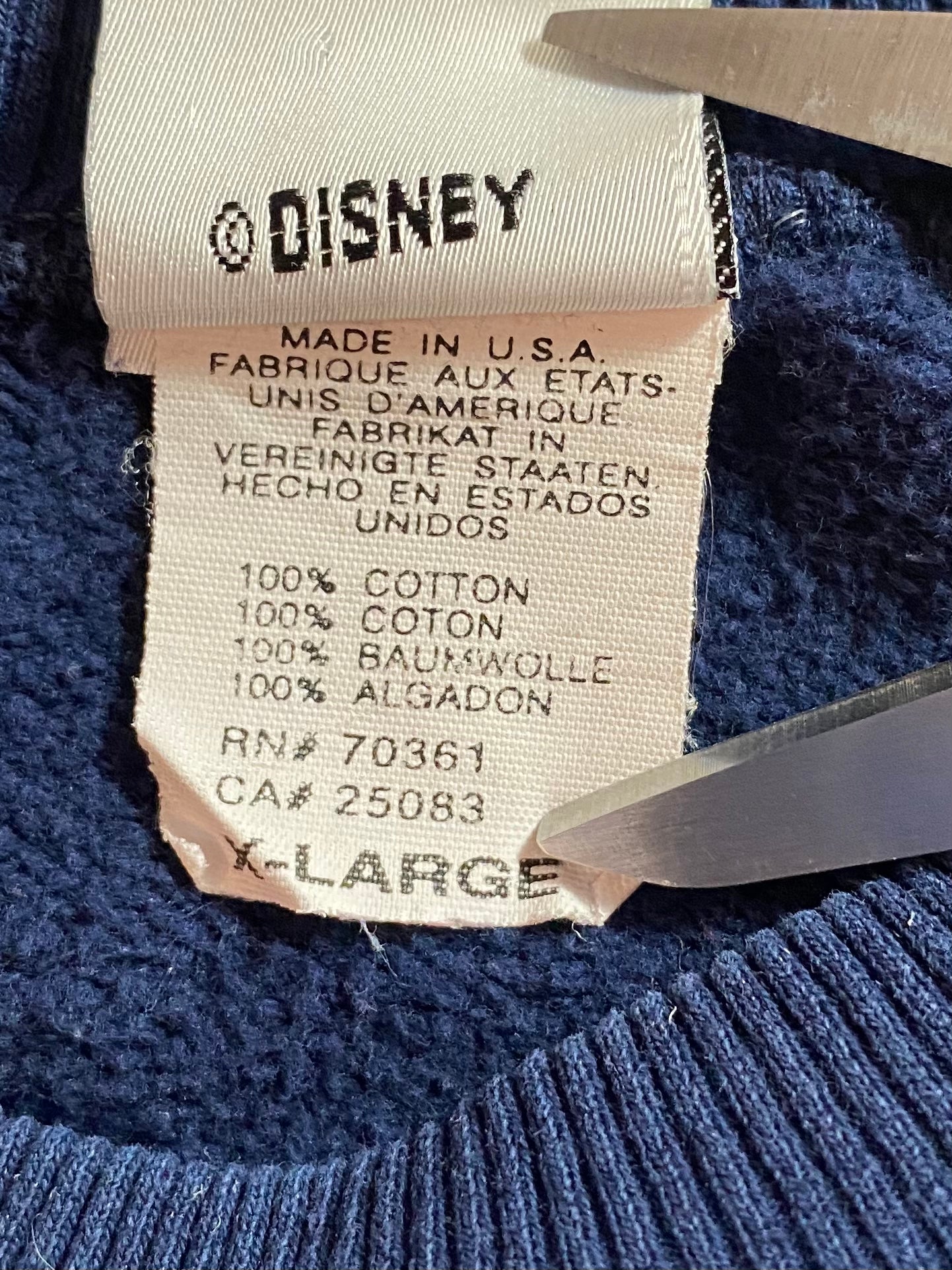 00’ DISNEY POOH HUNDRED-ACRE WOOD Size XL Vintage Sweat-shirt / 9423