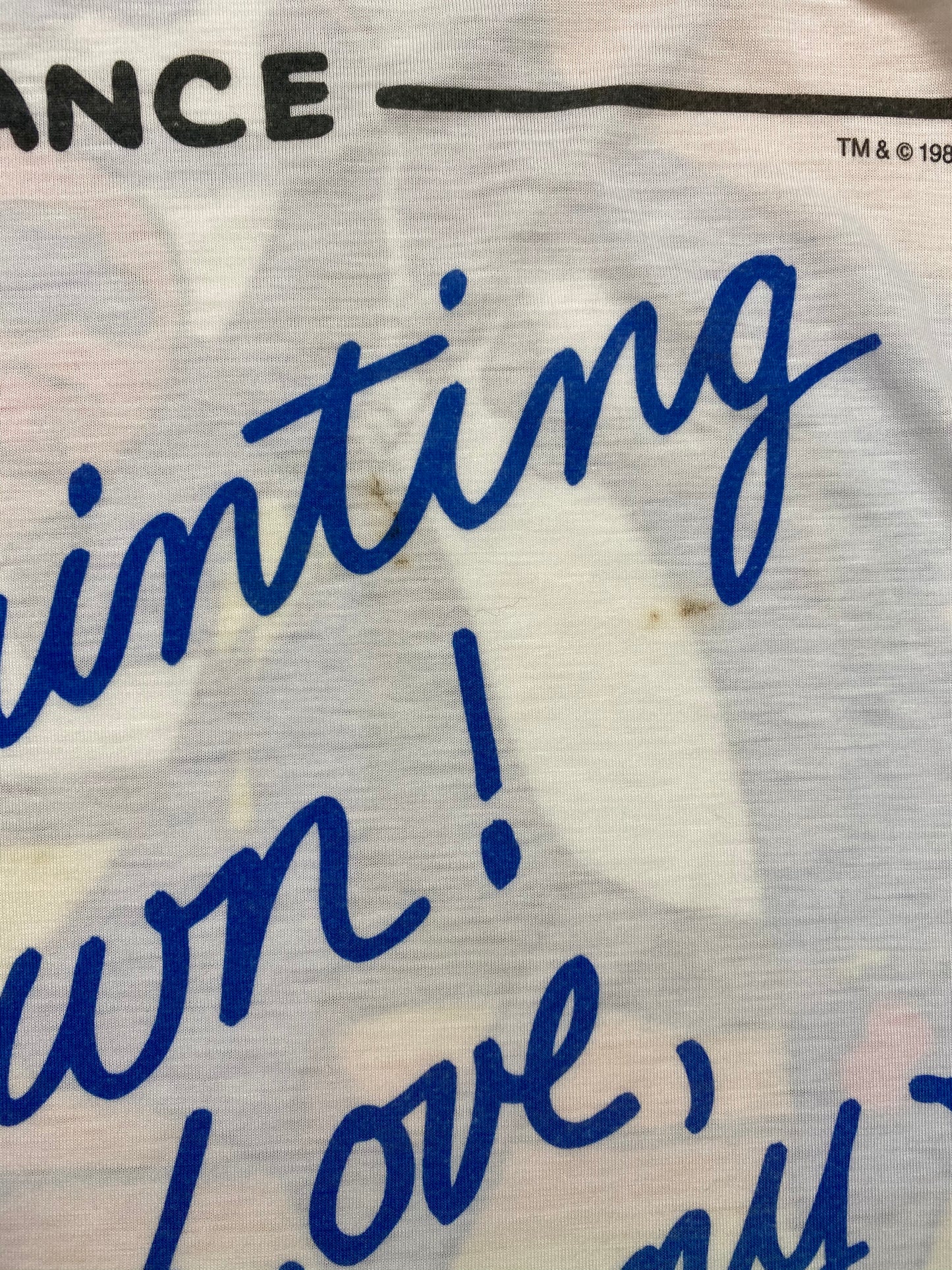 1985 WARNER BROS Size Approx.XXL Vintage T-Shirt / 5384