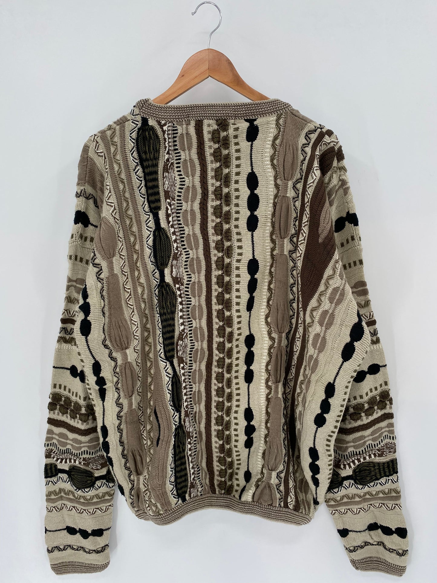 Vintage 3D COOGI-Style Made in USA Size XXL Knit Sweater / A6299