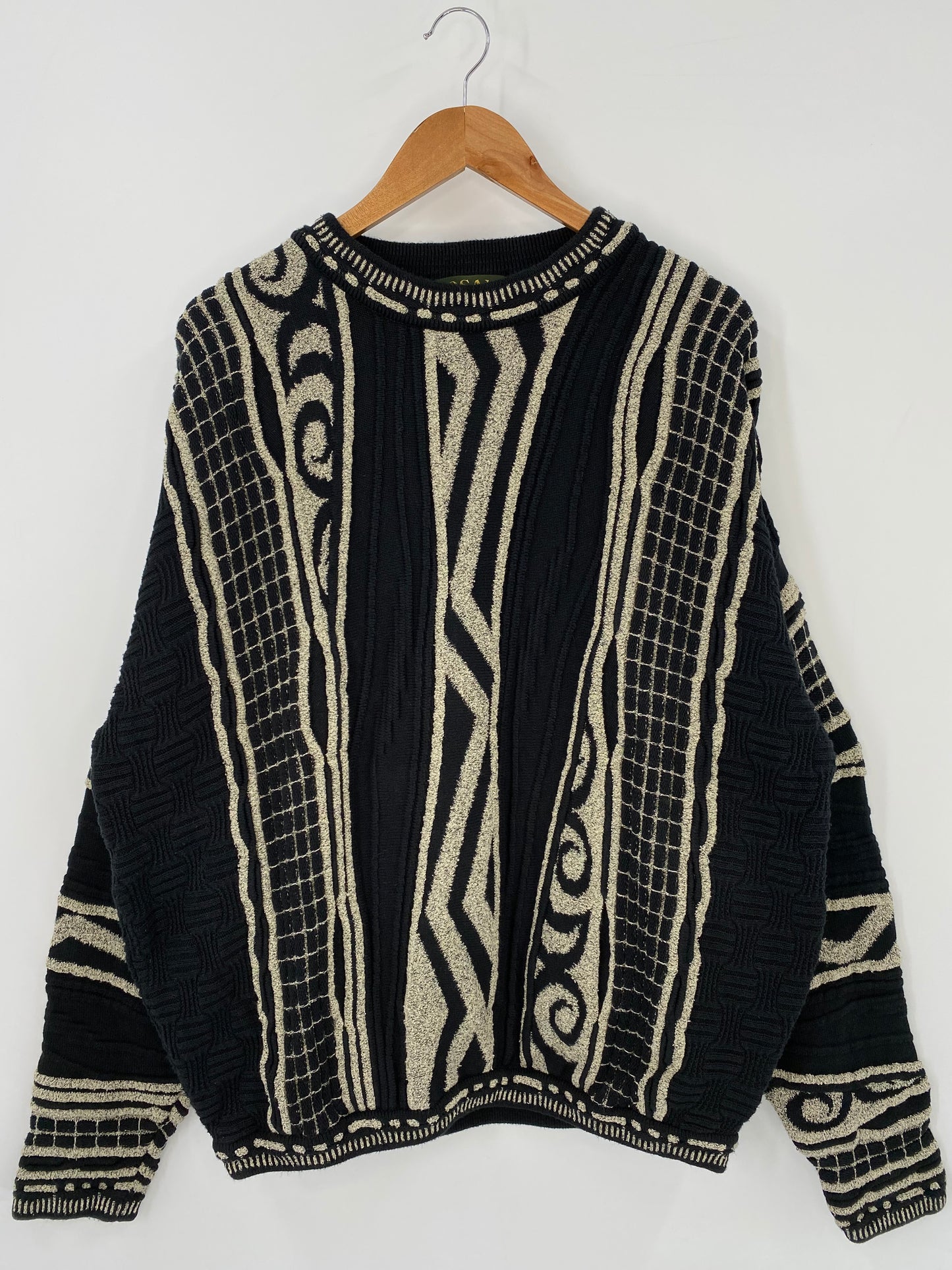 Vintage 3D COOGI- Style Size XL Knit Sweater / K3869