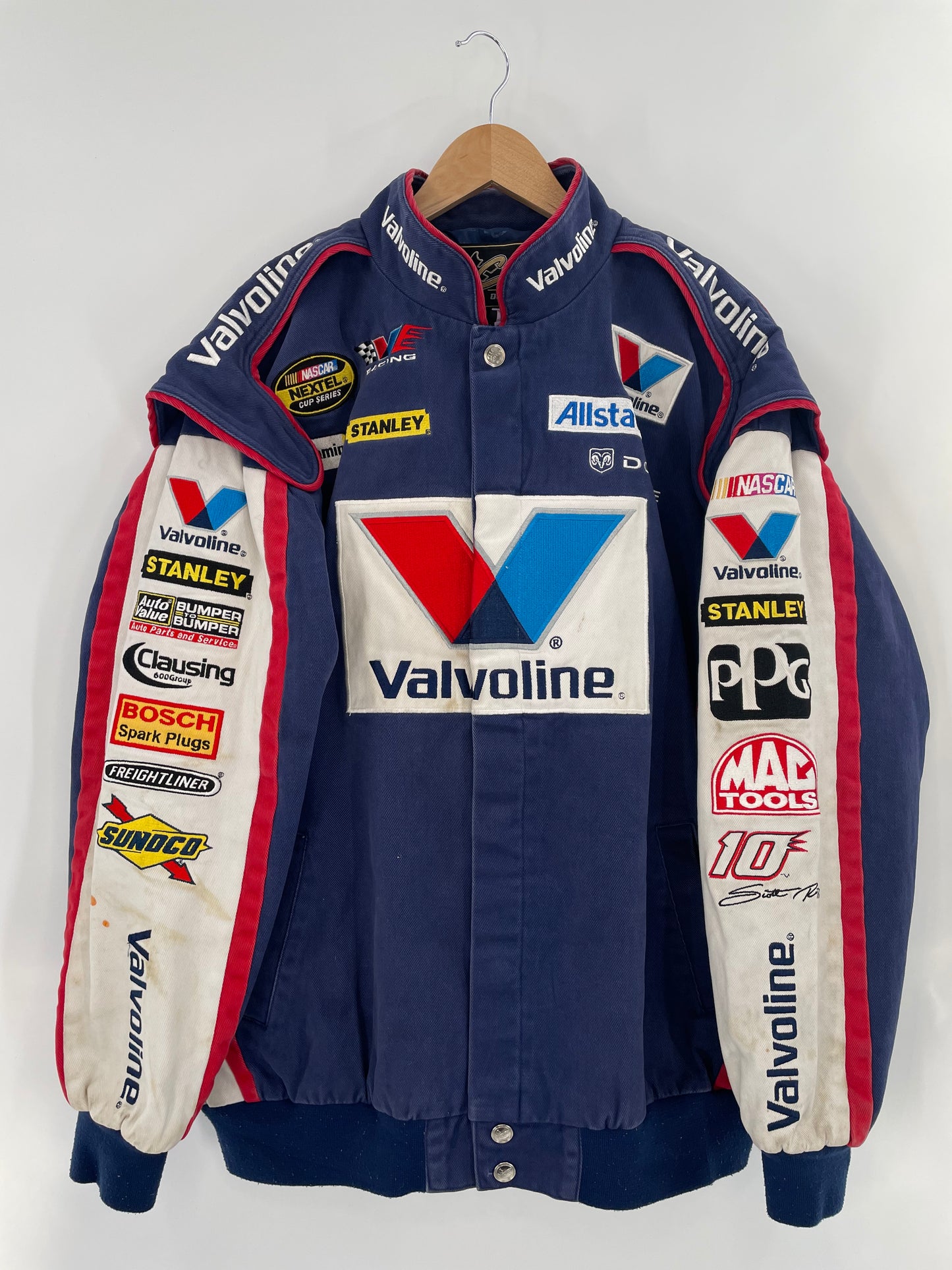 Vintage NASCAR VALVOLINE Size XL Racing Jacket / k2371