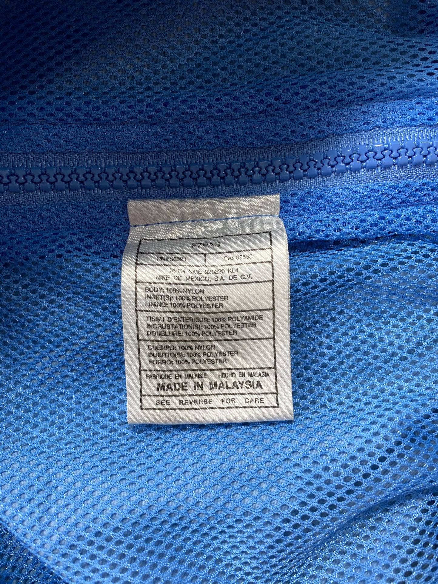 90's NIKE CAROLINA Half-Zip Size XXL Vintage Nylon Jacket / 5900