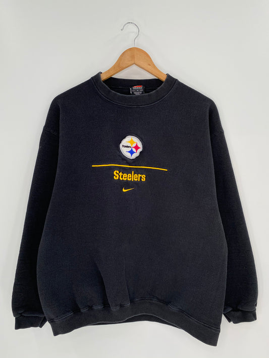 00’ NIKE STEELERS Size L Vintage Sweat-shirt / 9035