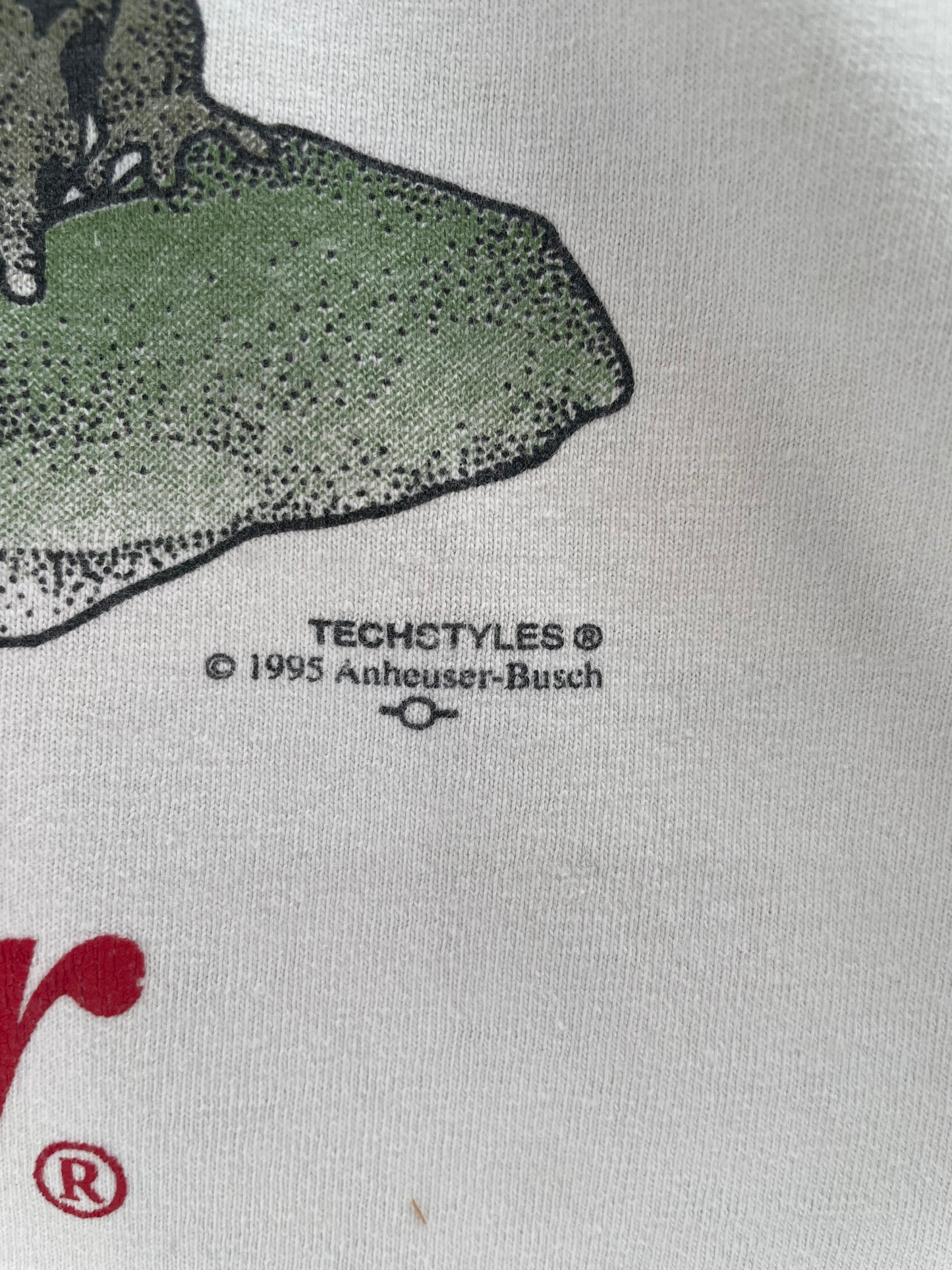 1995 BUDWEISER Made in USA Size XL Vintage T-Shirt / E2028T