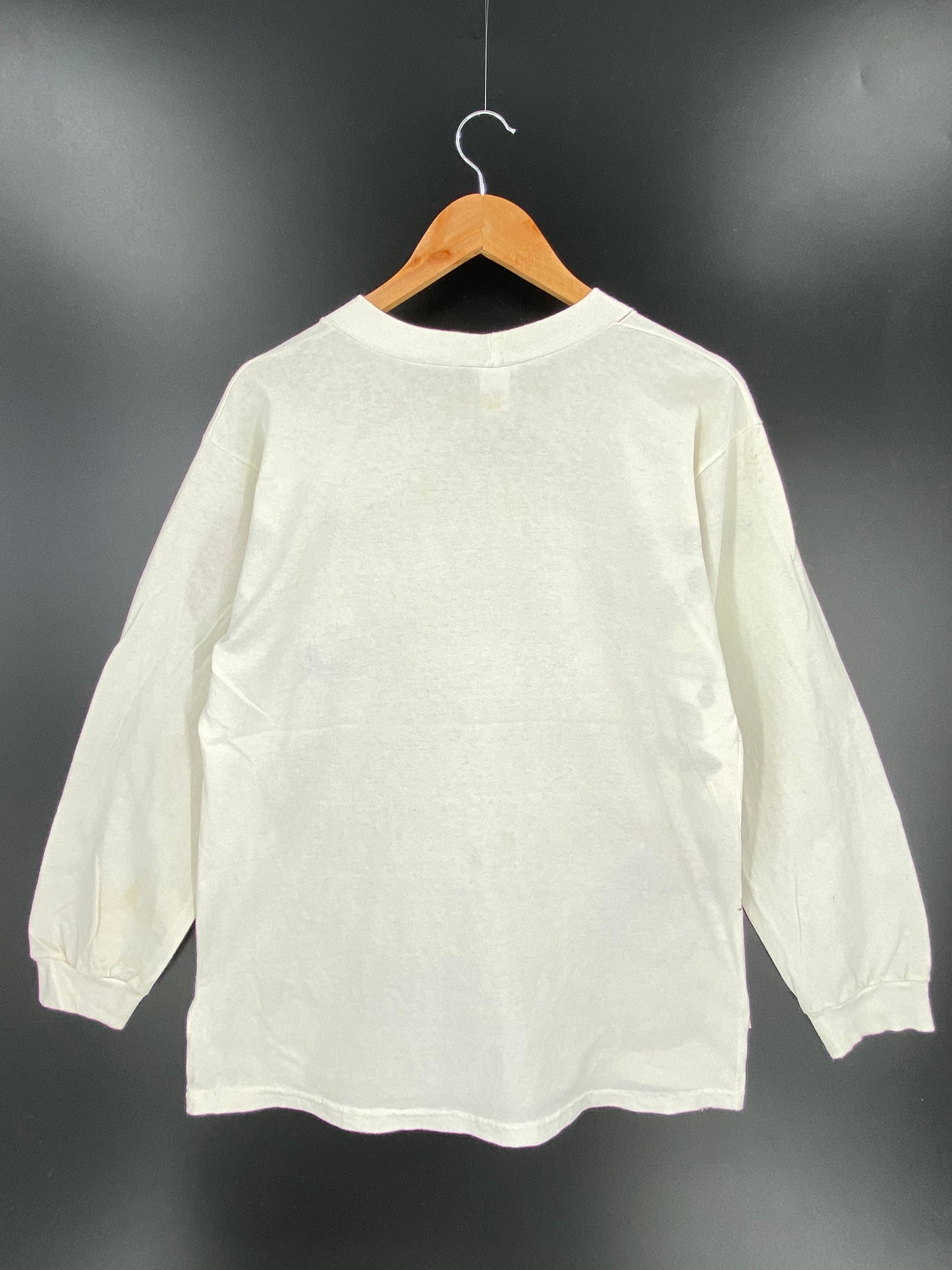 1995 LOONEY TUNES All Over Print Made in USA Size M Vintage Long-Sleeve T-Shirt / 9273