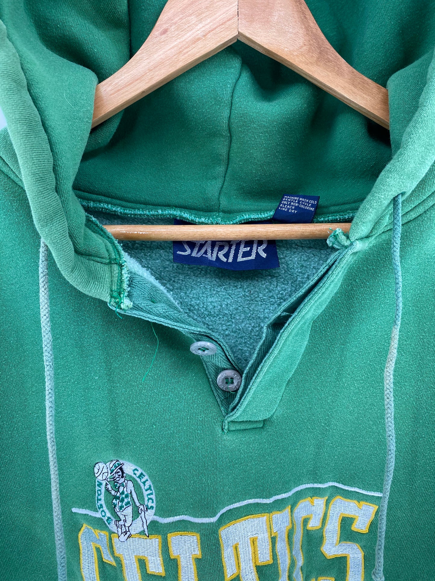 Early 90’s STARTER BOSTON CELTICS Size XL Vintage NBA Hoodie Sweat-shirt / 9059