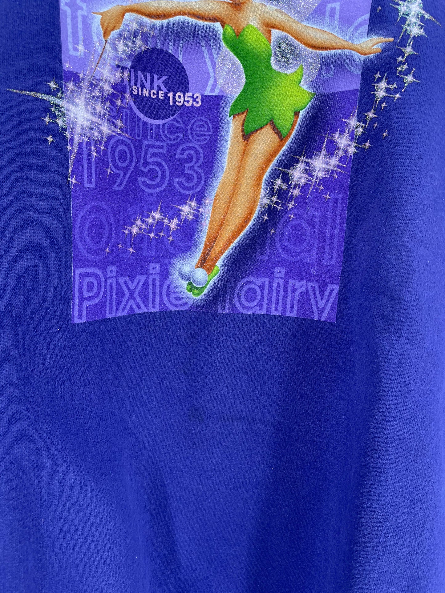 00’ DISNEY TINKER BELL Size XL Vintage Sweat-Shirt / A1171