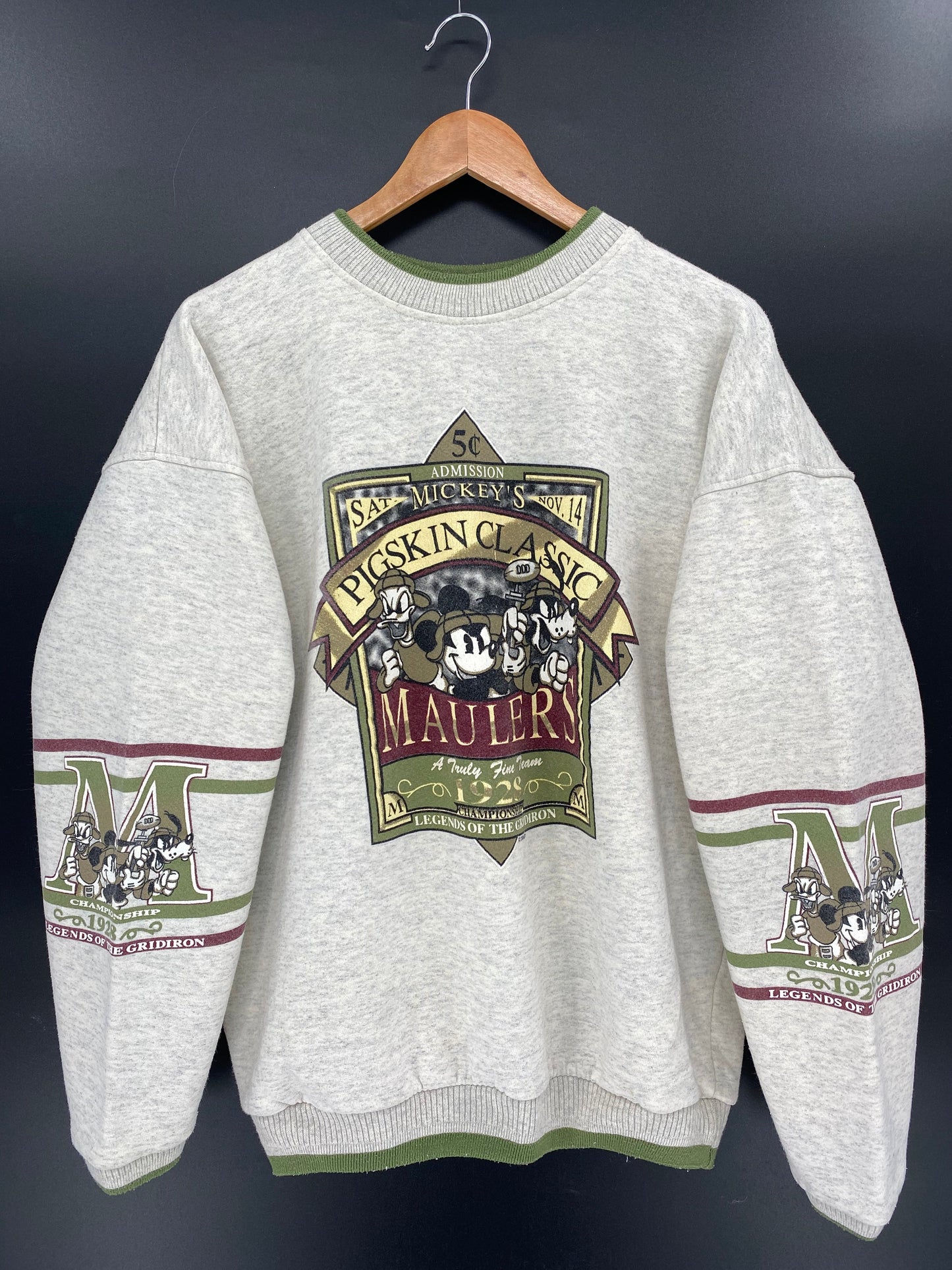 00' DISNEY MICKEY Size No tag (Approx.XL) Vintage Sweat-shirt / A4733